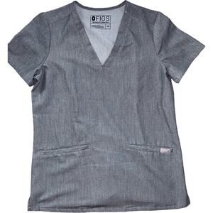 NEW Figs GRAPHITE Casma Scrub Top Women’s Small